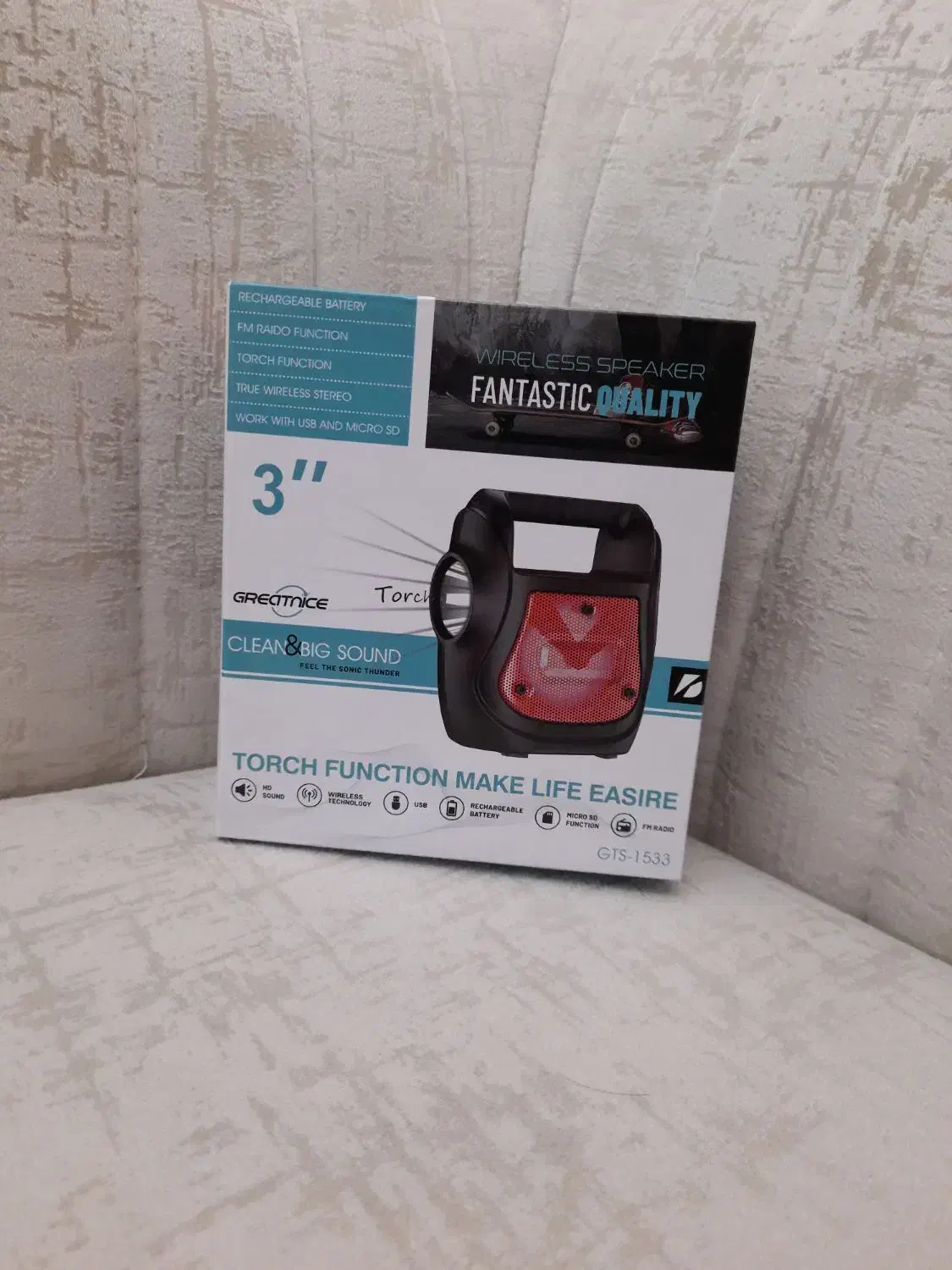 اسپیکر چراغ قوه دار|سیستم صوتی خانگی|قزوین, |دیوار