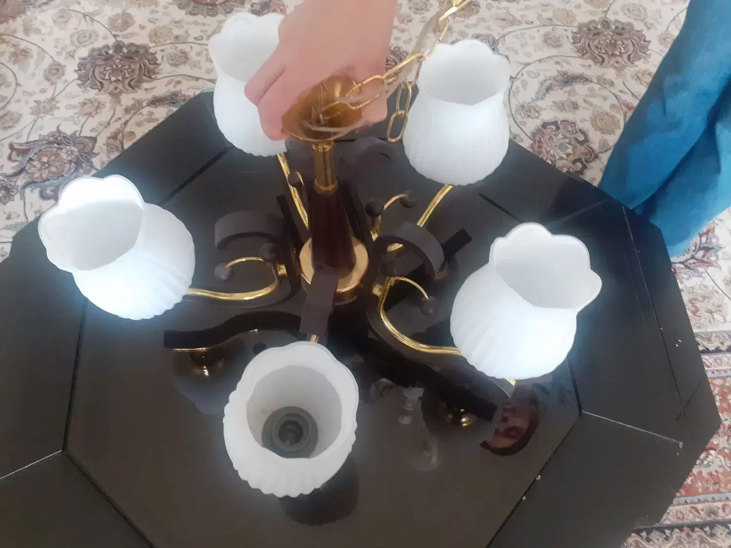 لوستر|لوستر و چراغ آویز|بروجرد, |دیوار