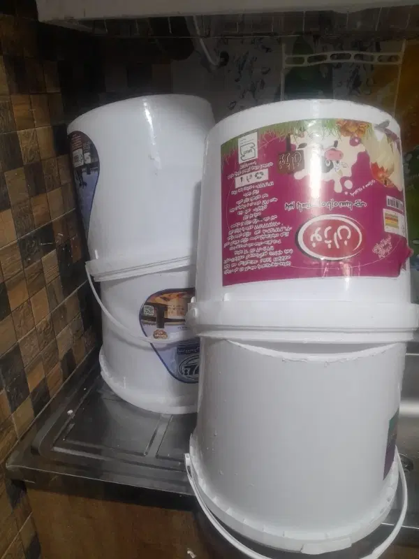 سطل|ظروف نگهدارنده، پلاستیکی، یکبارمصرف|کاشان, باغچه فیض|دیوار