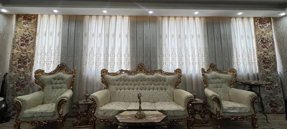 پرده|پرده، رانر، رومیزی|آبیک, |دیوار