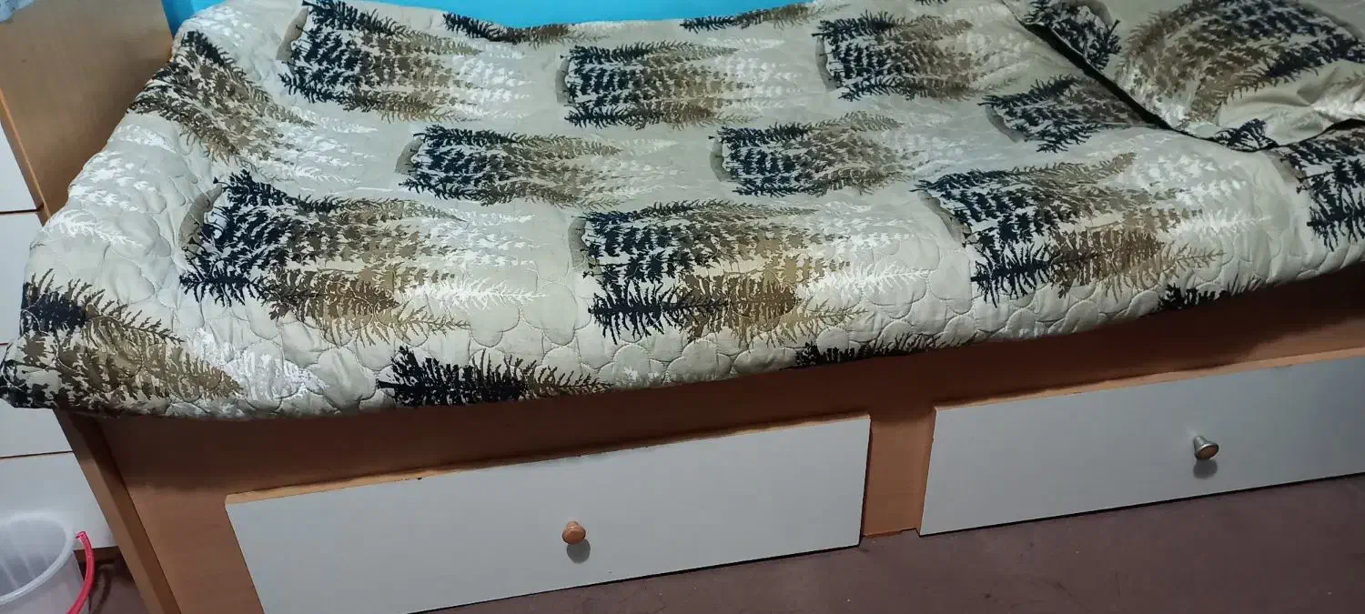 تختخواب چوبی ام دی اف|تخت و سرویس خواب|بندر انزلی, نیمه شعبان|دیوار