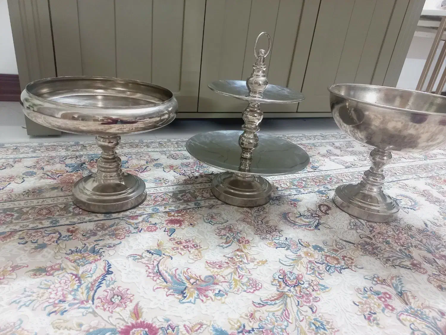 ظرف میوه و شیرینی و آجیل خوری استیل|ظروف سرو و پذیرایی|بابل, |دیوار