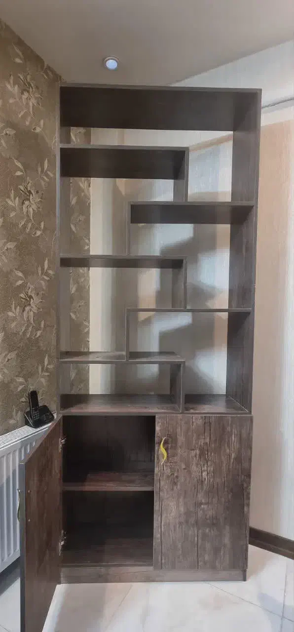 کتابخانه|کتابخانه، شلف، قفسه‌های دیواری|اصفهان, شهرک میلاد|دیوار