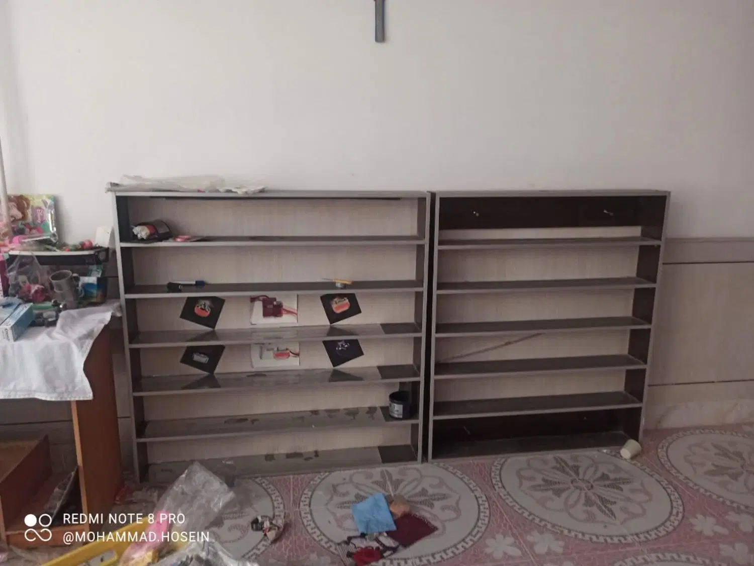 قفسه|کتابخانه، شلف، قفسه‌های دیواری|آران و بیدگل, |دیوار