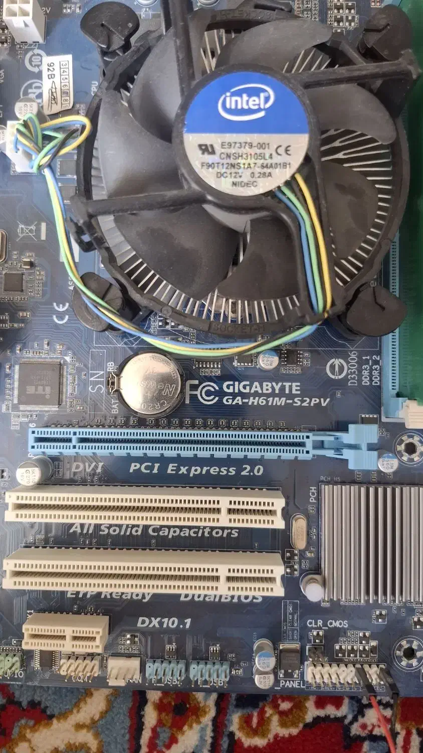 مادربرد gigabyte h61m ddr3|قطعات و لوازم جانبی رایانه|قم, نیروگاه|دیوار