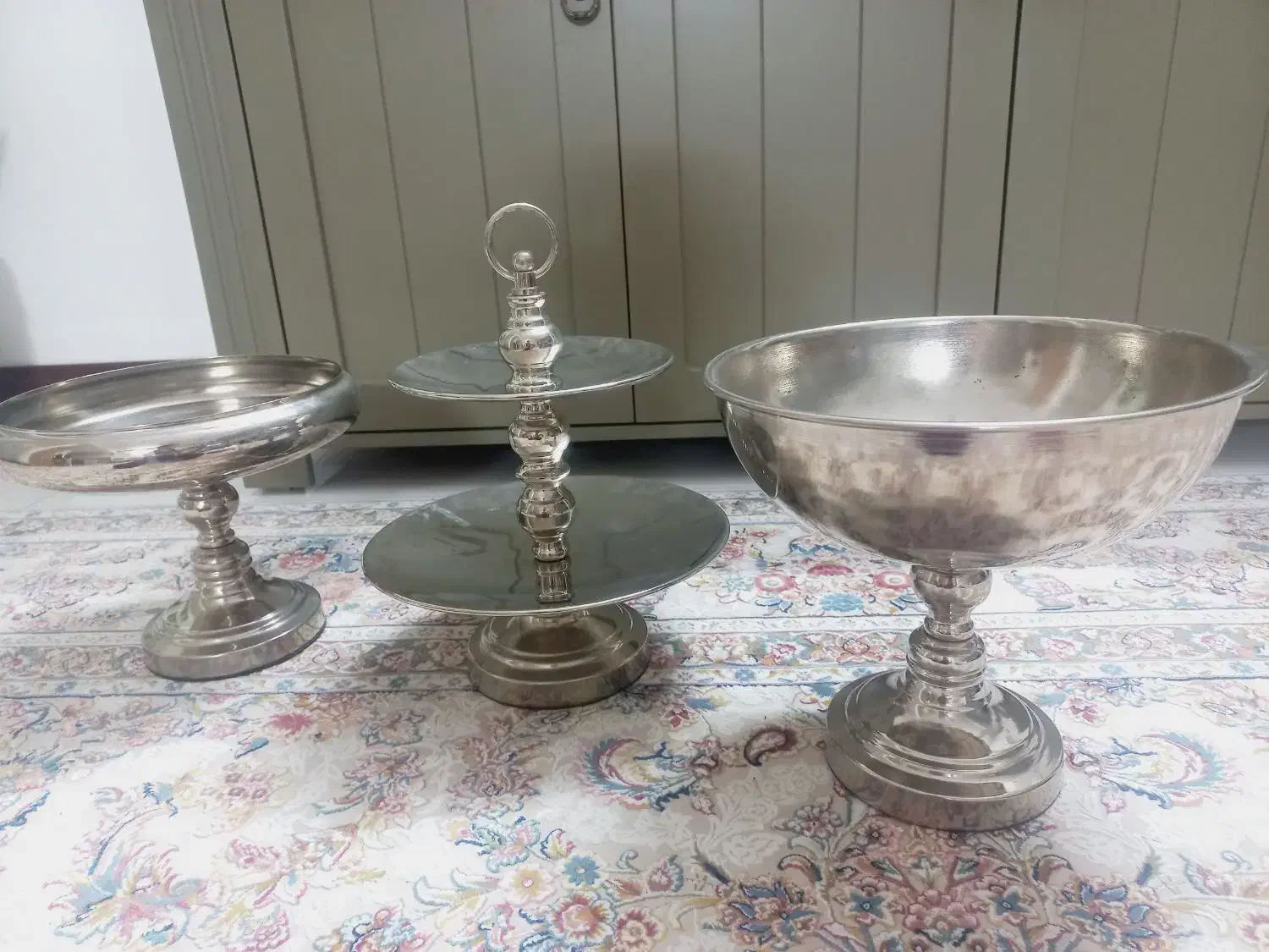 ظرف میوه و شیرینی و آجیل خوری استیل|ظروف سرو و پذیرایی|بابل, |دیوار