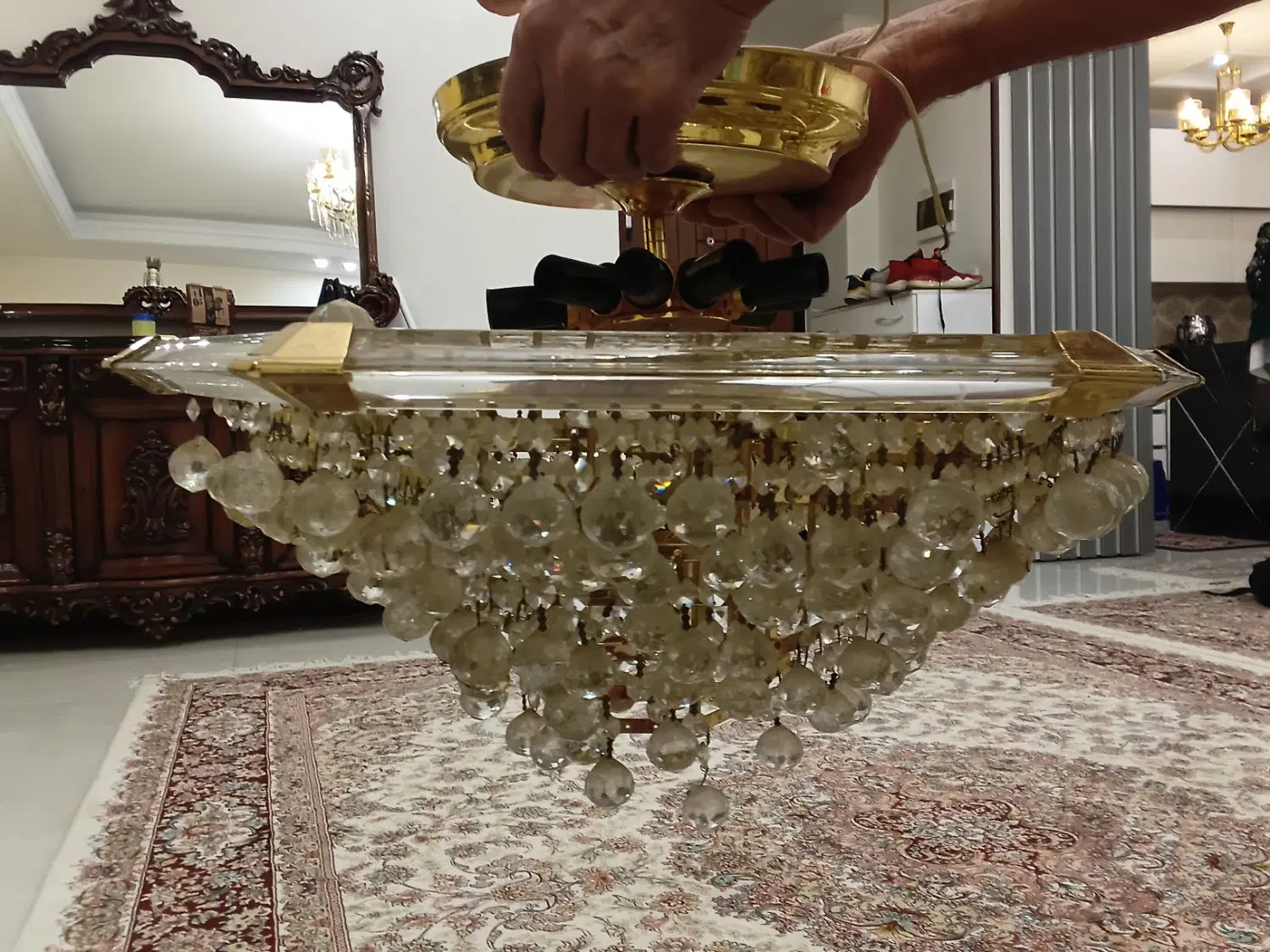 لوستر|لوستر و چراغ آویز|شهریار, شهریار|دیوار
