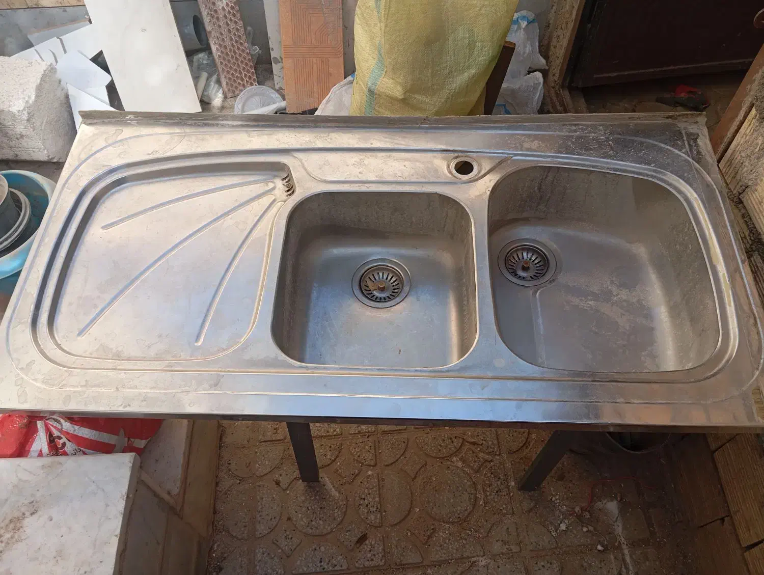 سینک استیل|آب‌چکان و نظم‌دهنده ظروف|یزد, |دیوار