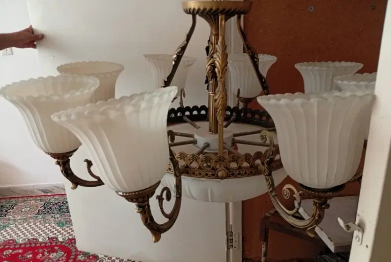 لوستر|لوستر و چراغ آویز|یزد, |دیوار