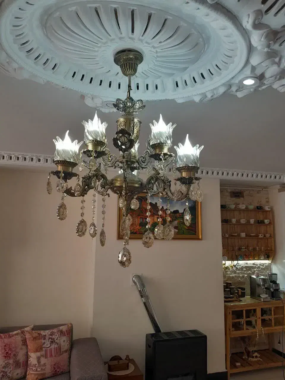 لوستر|لوستر و چراغ آویز|نهاوند, |دیوار