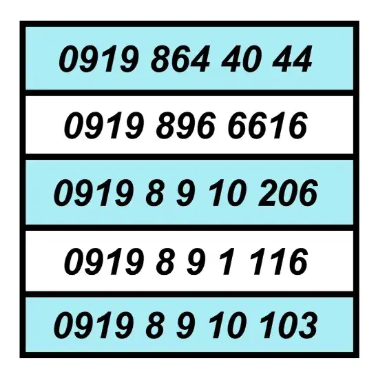 0919.50.55.956|سیمکارت|تهران, شهرک چیتگر|دیوار
