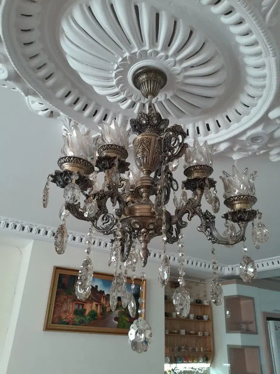 لوستر|لوستر و چراغ آویز|نهاوند, |دیوار