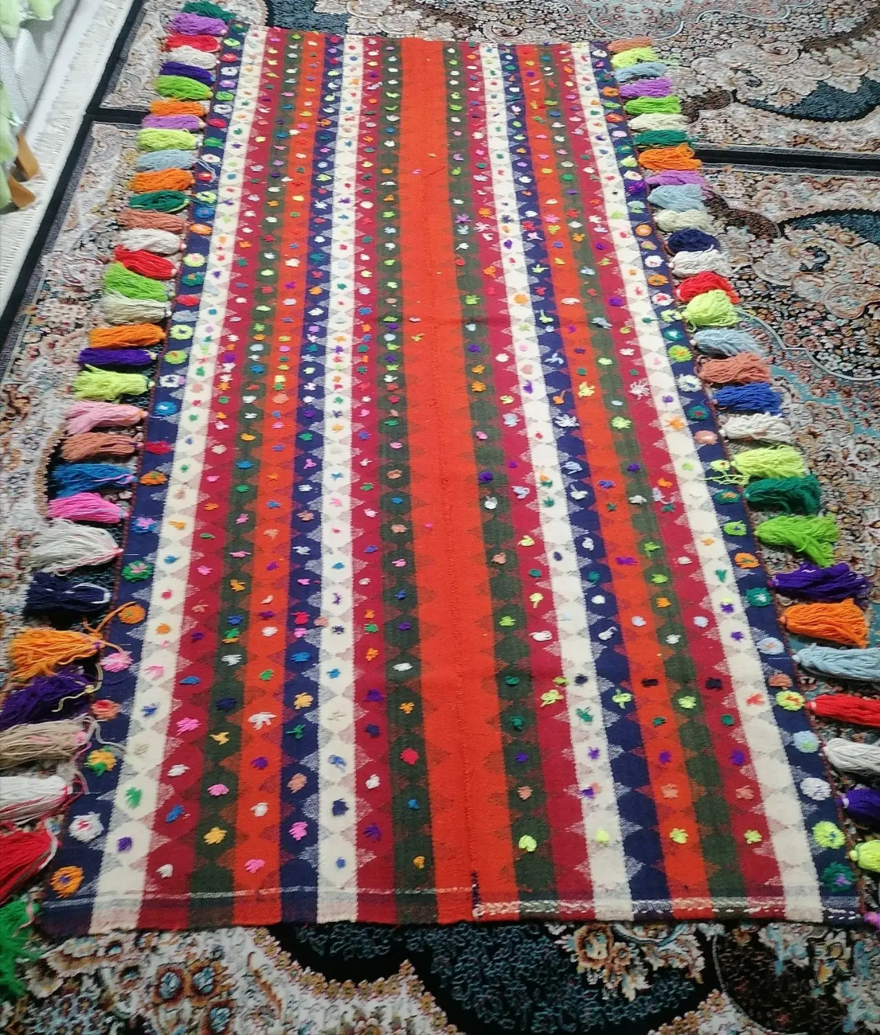 جاجیم (گلیم)|گلیم، جاجیم، گبه|شیراز, درکی|دیوار