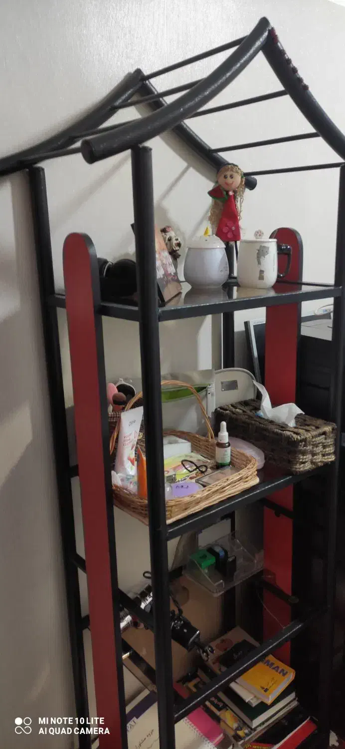 کتابخانه|کتابخانه، شلف، قفسه‌های دیواری|اصفهان, شهرک میلاد|دیوار