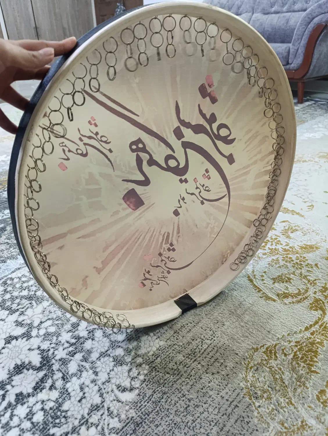 دف سالم|سازهای سنتی|مشهد, کوشش|دیوار