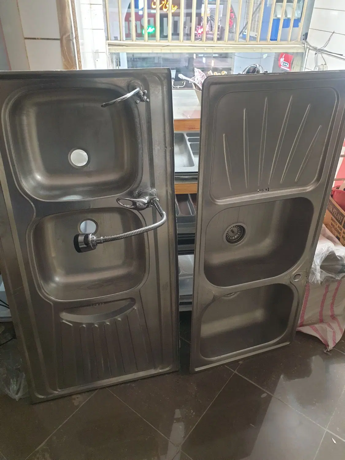 سینک|آب‌چکان و نظم‌دهنده ظروف|شهرضا, |دیوار