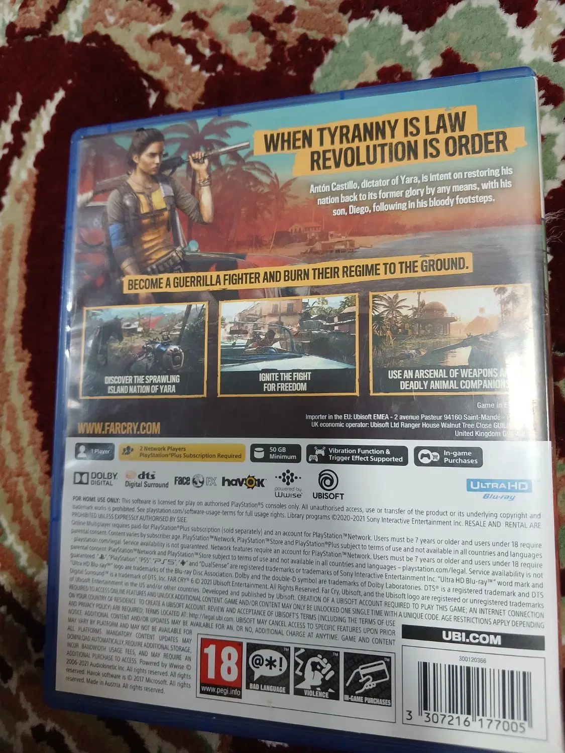 دیسک farcry6|کنسول، بازی ویدئویی و آنلاین|زاهدان, |دیوار