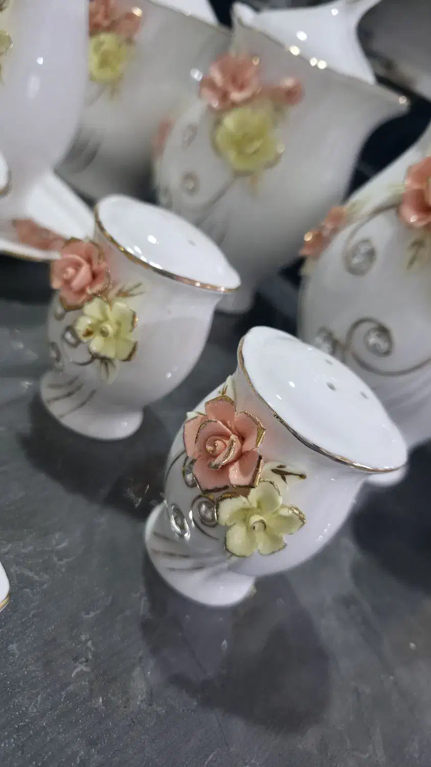 سرویس جا ادویه و جای حبوبات چینی|ظروف سرو و پذیرایی|کازرون, |دیوار