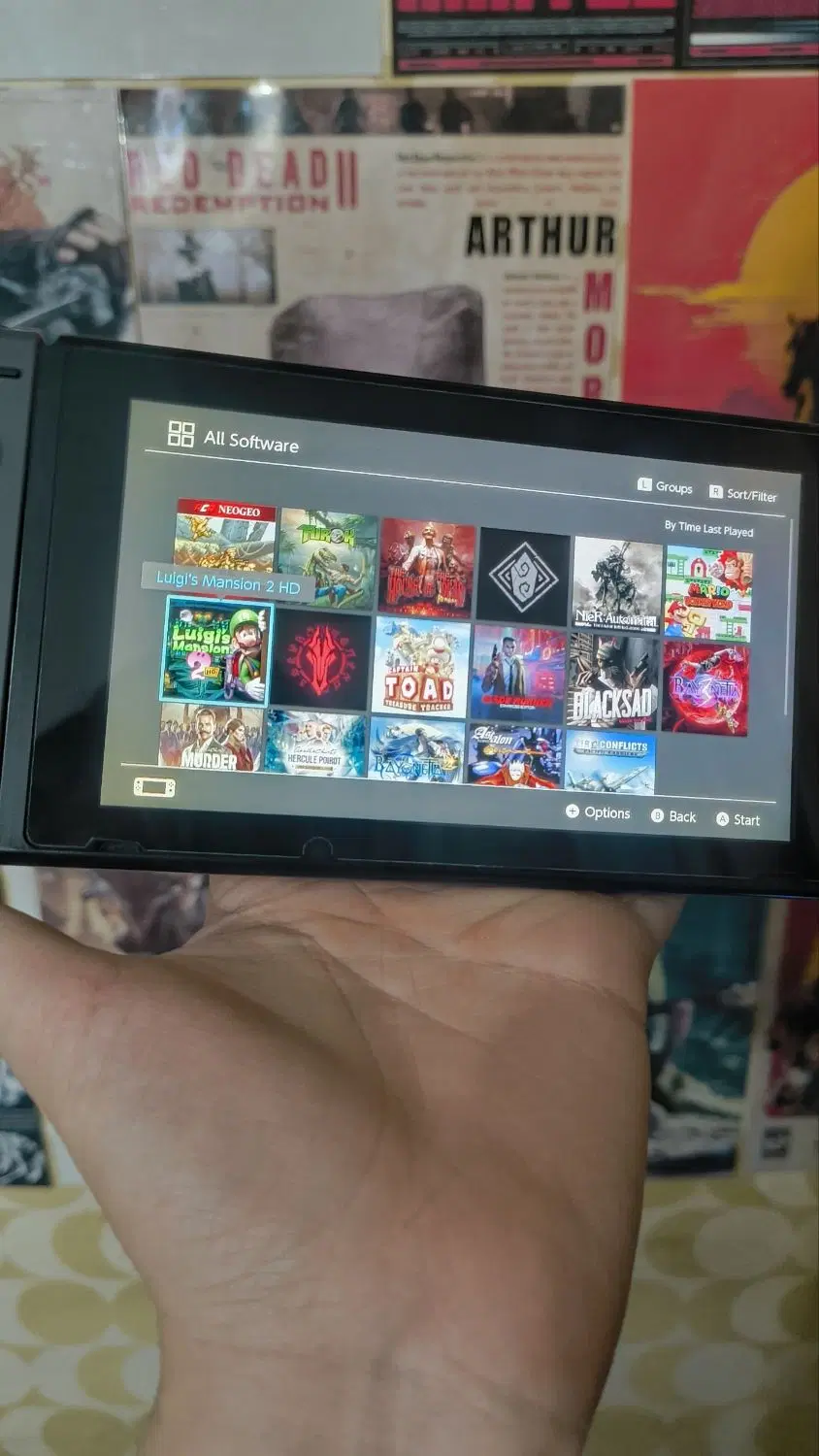 Nintendo switch Gray copy khor 128gb|کنسول، بازی ویدئویی و آنلاین|کرج, باغستان|دیوار