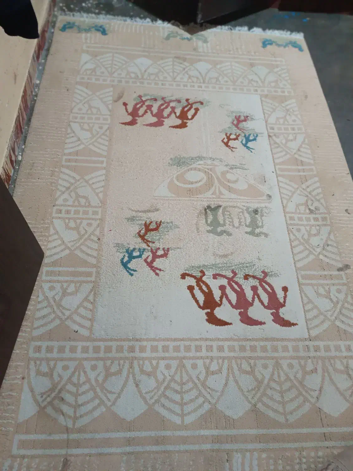 فرش|فرش|مسجد سلیمان, |دیوار