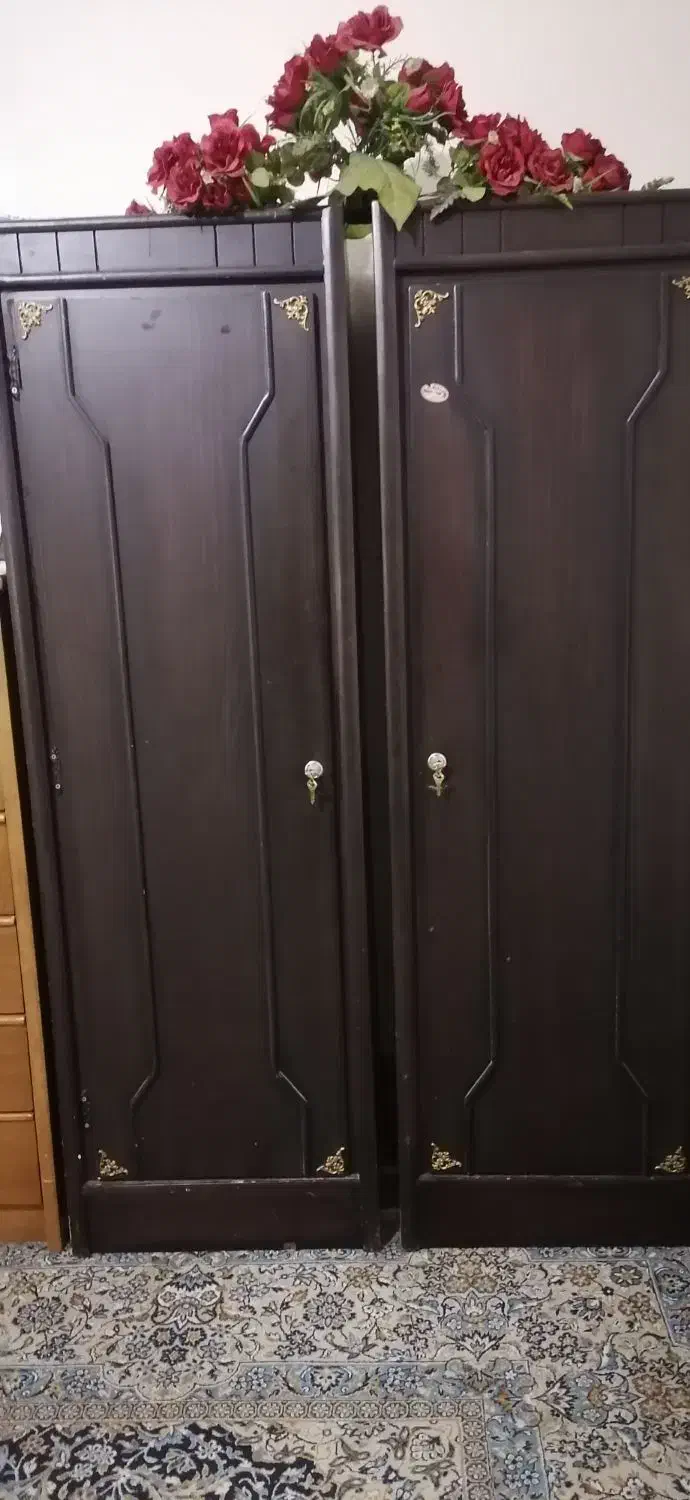 کمد چوبی|جاکفشی، کمد، دراور|اصفهان, شهرک کاوه|دیوار