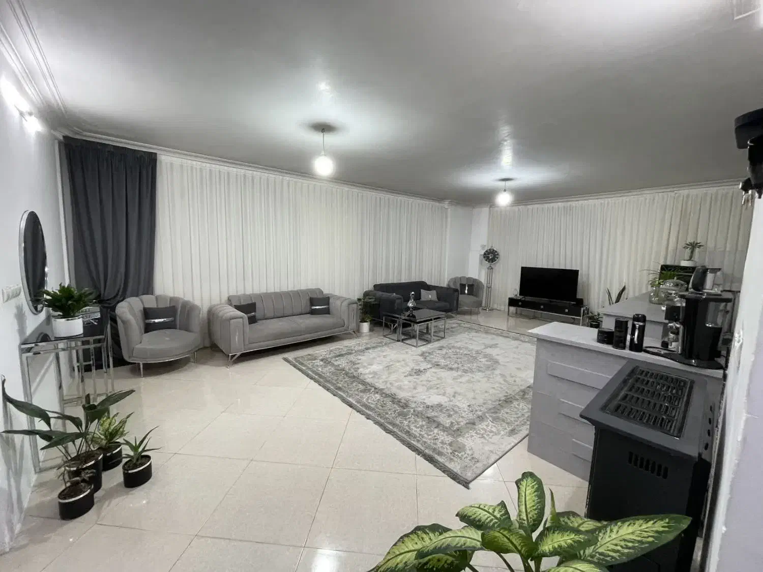 پرده سفید|پرده، رانر، رومیزی|مشهد, امامیه (شهرک غرب)|دیوار