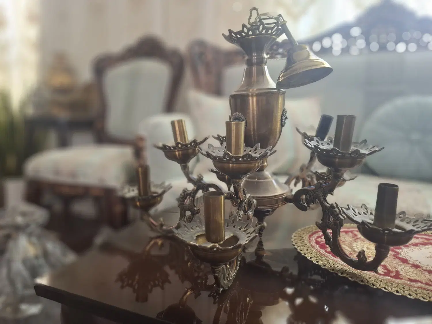 لوستر|لوستر و چراغ آویز|بیجار, |دیوار