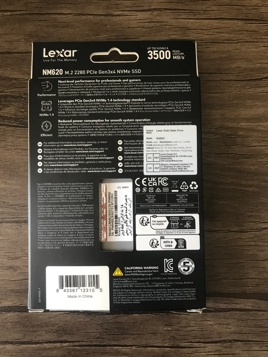ssd lexar NM620 512|قطعات و لوازم جانبی رایانه|تهران, باغ فیض|دیوار