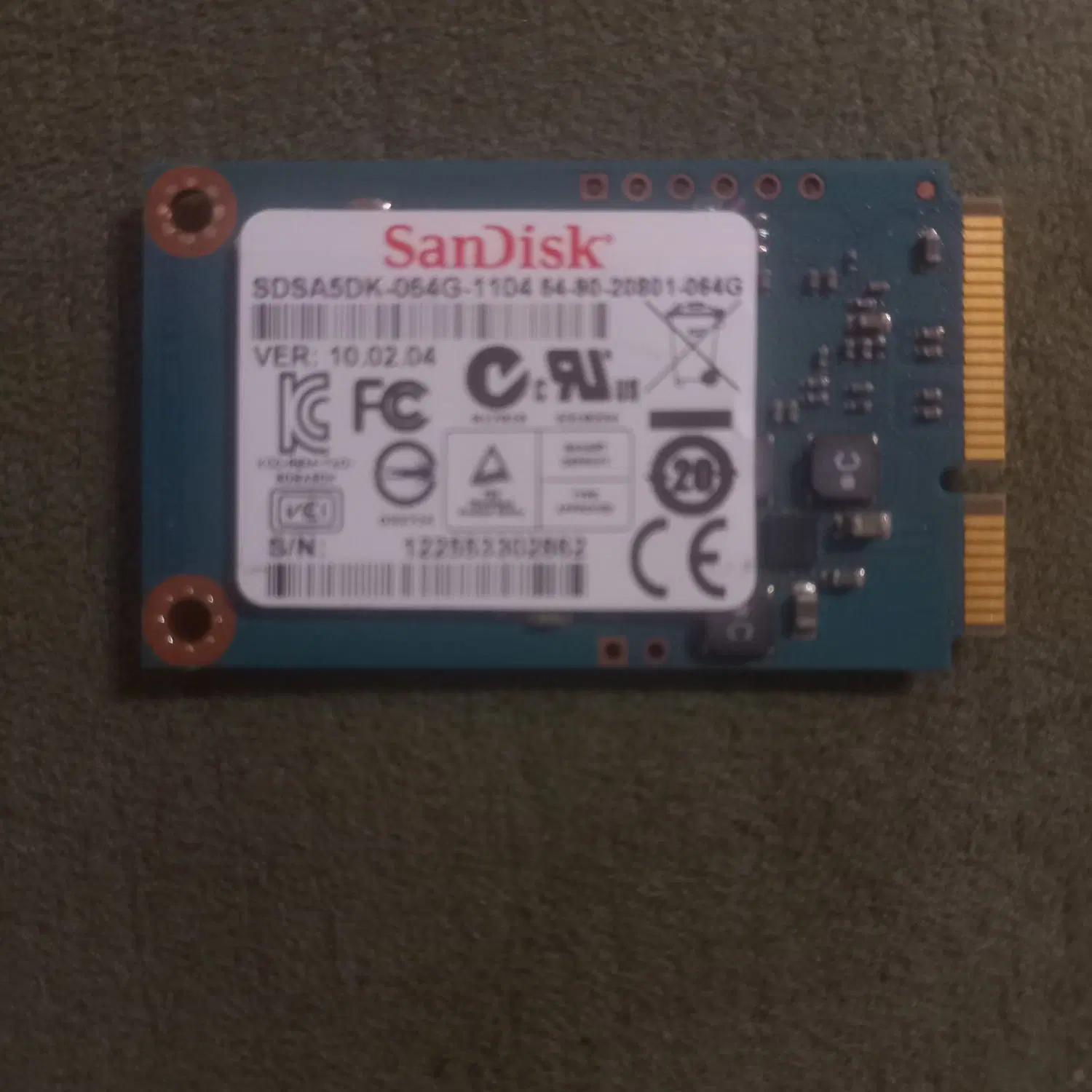 هارد msata ssd mini 64Gb|قطعات و لوازم جانبی رایانه|رشت, خمیران زاهدان|دیوار