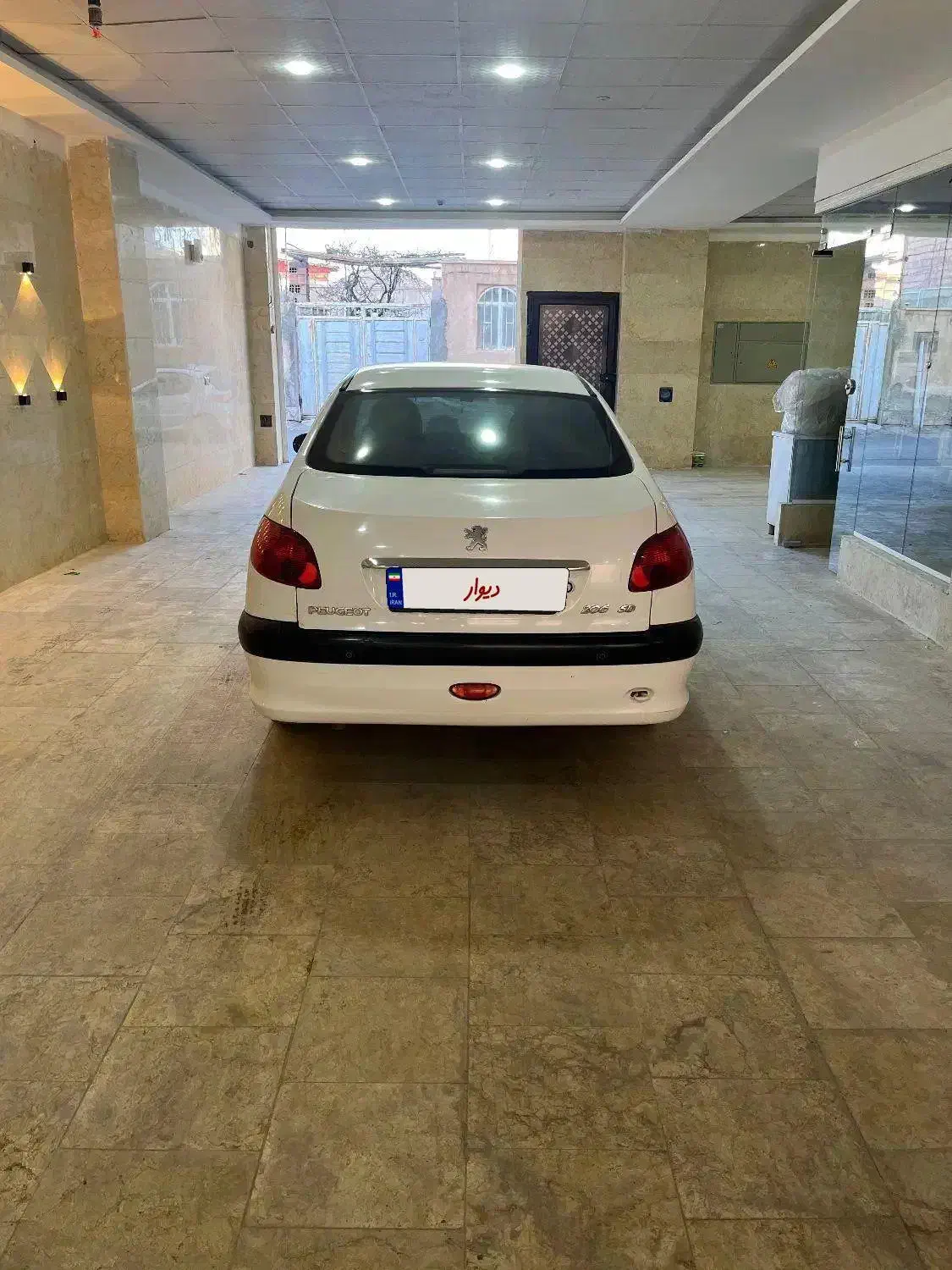 206 Sd 1396|خودرو سواری و وانت|بافت, |دیوار