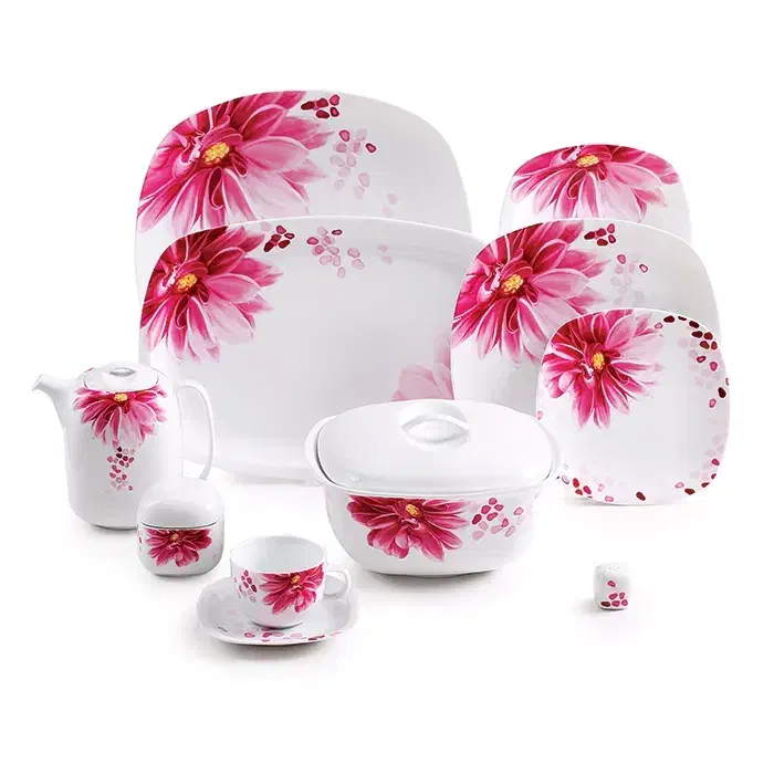 ست ۱۲ نفره ظروف سرو و پذیرای چینی زرین اصلی|ظروف سرو و پذیرایی|کازرون, |دیوار