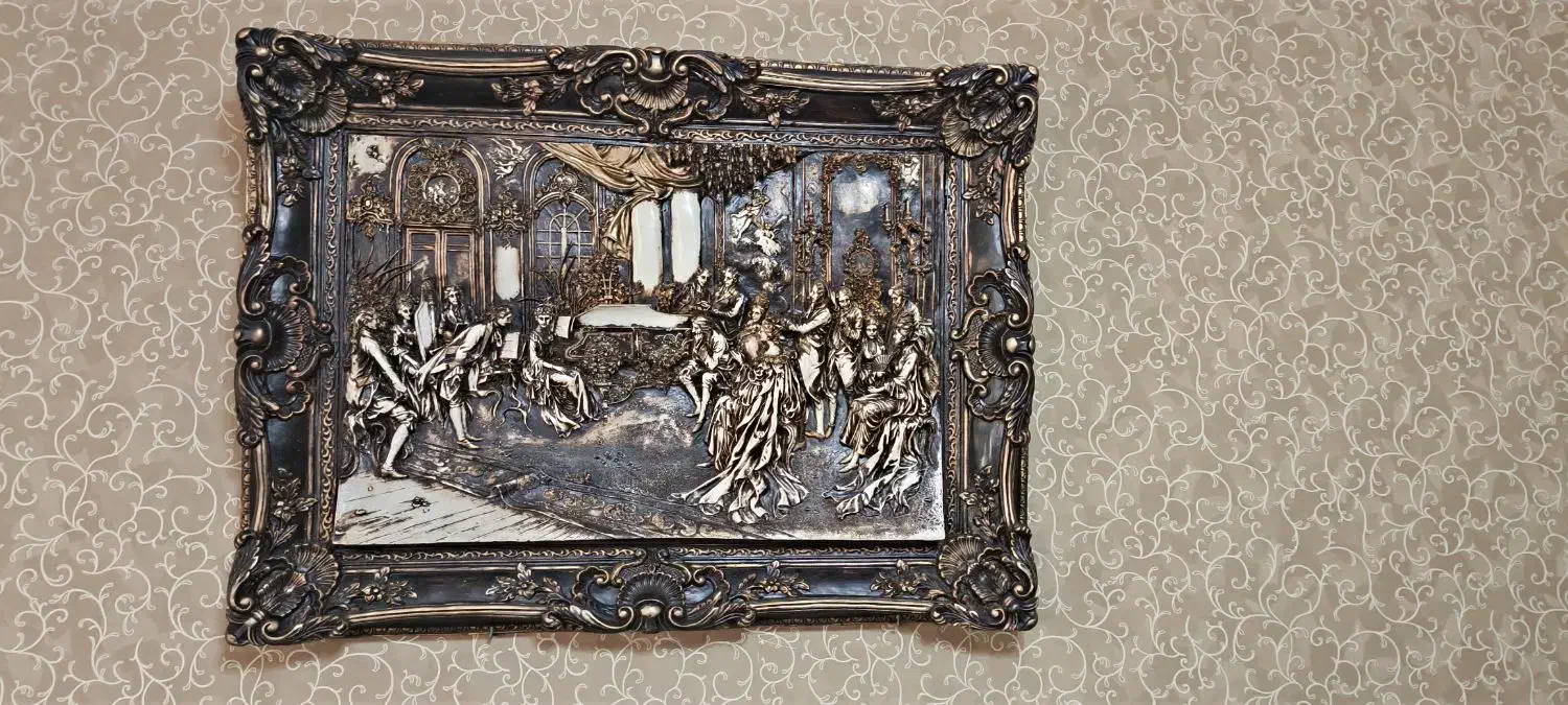 تابلو وساعت ست|تابلو فرش|رودهن, |دیوار