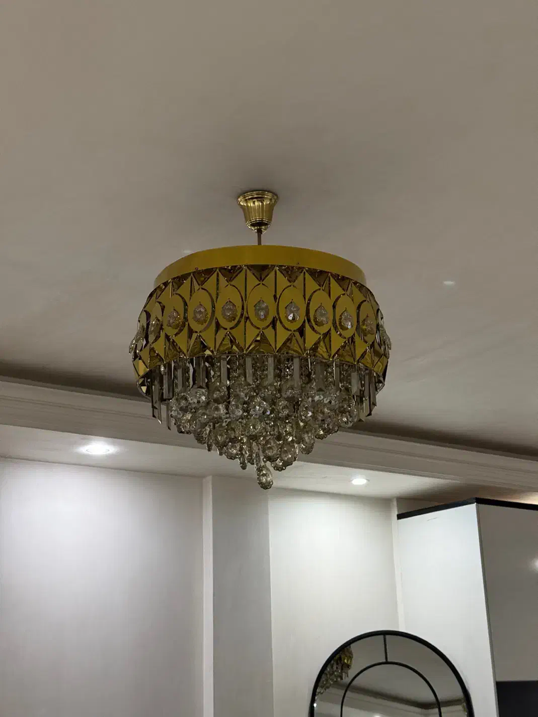 لوستر|لوستر و چراغ آویز|تهران, مینابی|دیوار