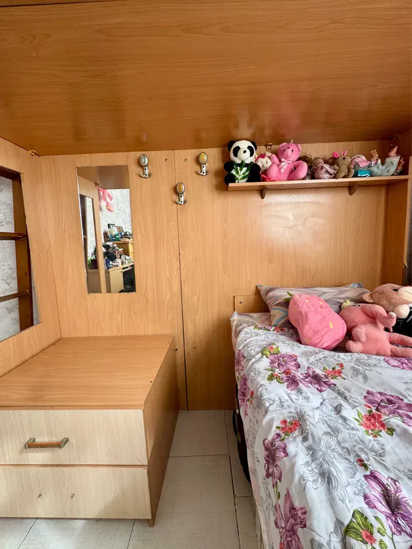 سرویس خواب دو طبقه (دو نفره) تمام ام‌دی‌اف+تشک‌ها|تخت و سرویس خواب|تهران, امیرآباد|دیوار