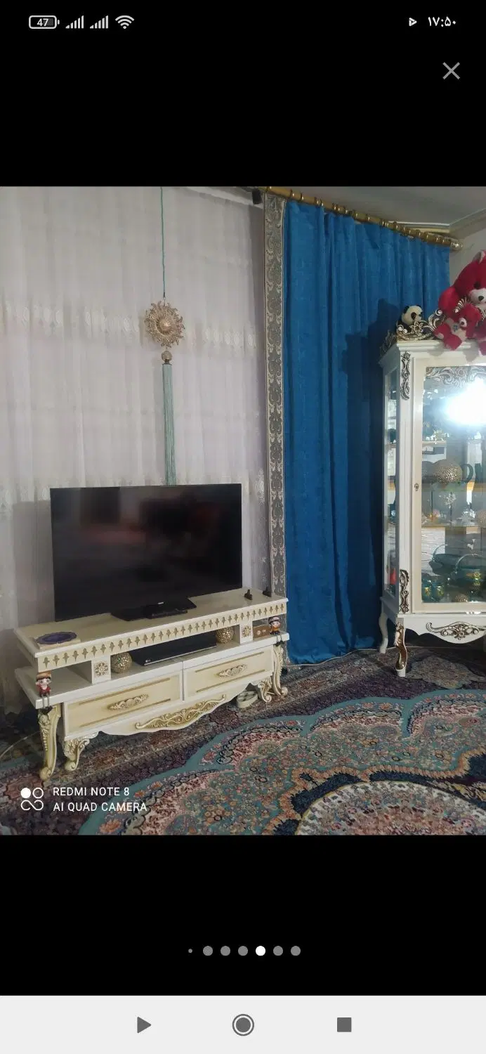 پرده|پرده، رانر، رومیزی|قم, شهرک امام حسین|دیوار