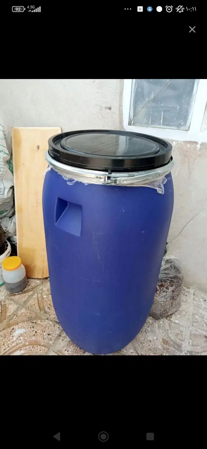 بشکه|ظروف نگهدارنده، پلاستیکی، یک‌بارمصرف|الیگودرز, |دیوار