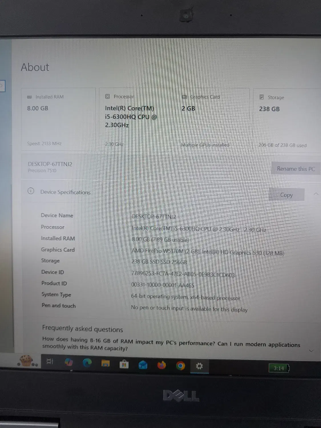 لپ تاپ  Dell Precision 7510|رایانه همراه|بجنورد, |دیوار