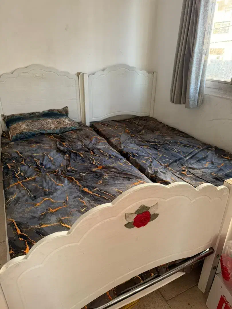 دو عدد تخت یک نفره با تشک|تخت و سرویس خواب|تهران, افسریه جنوبی|دیوار