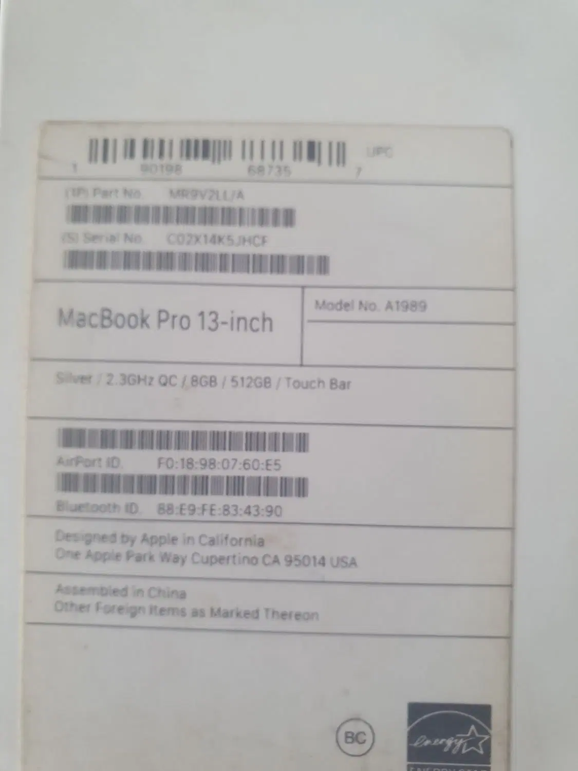 Macbook pro 2018|رایانه همراه|مشهد, بهشت|دیوار
