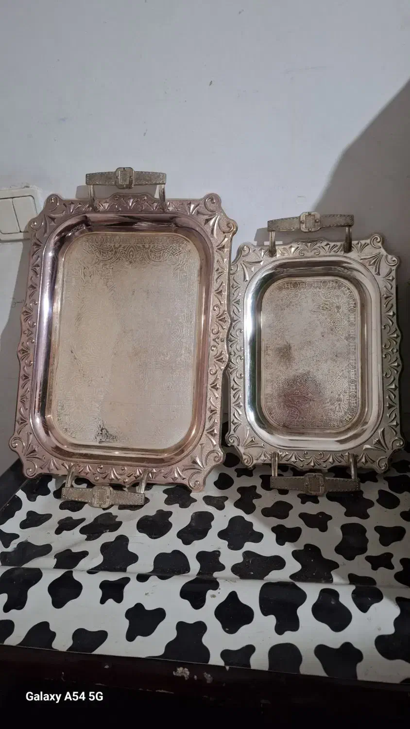 دوعدد سینی|صنایع دستی و سایر لوازم تزئینی|مشهد, میعاد (شهرک غرب)|دیوار