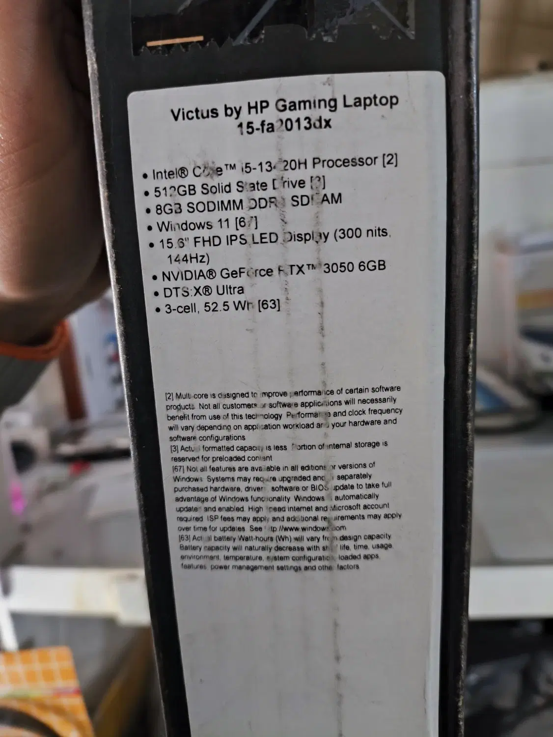 laptop HP victus gaming fa2013dx|رایانه همراه|برازجان, |دیوار