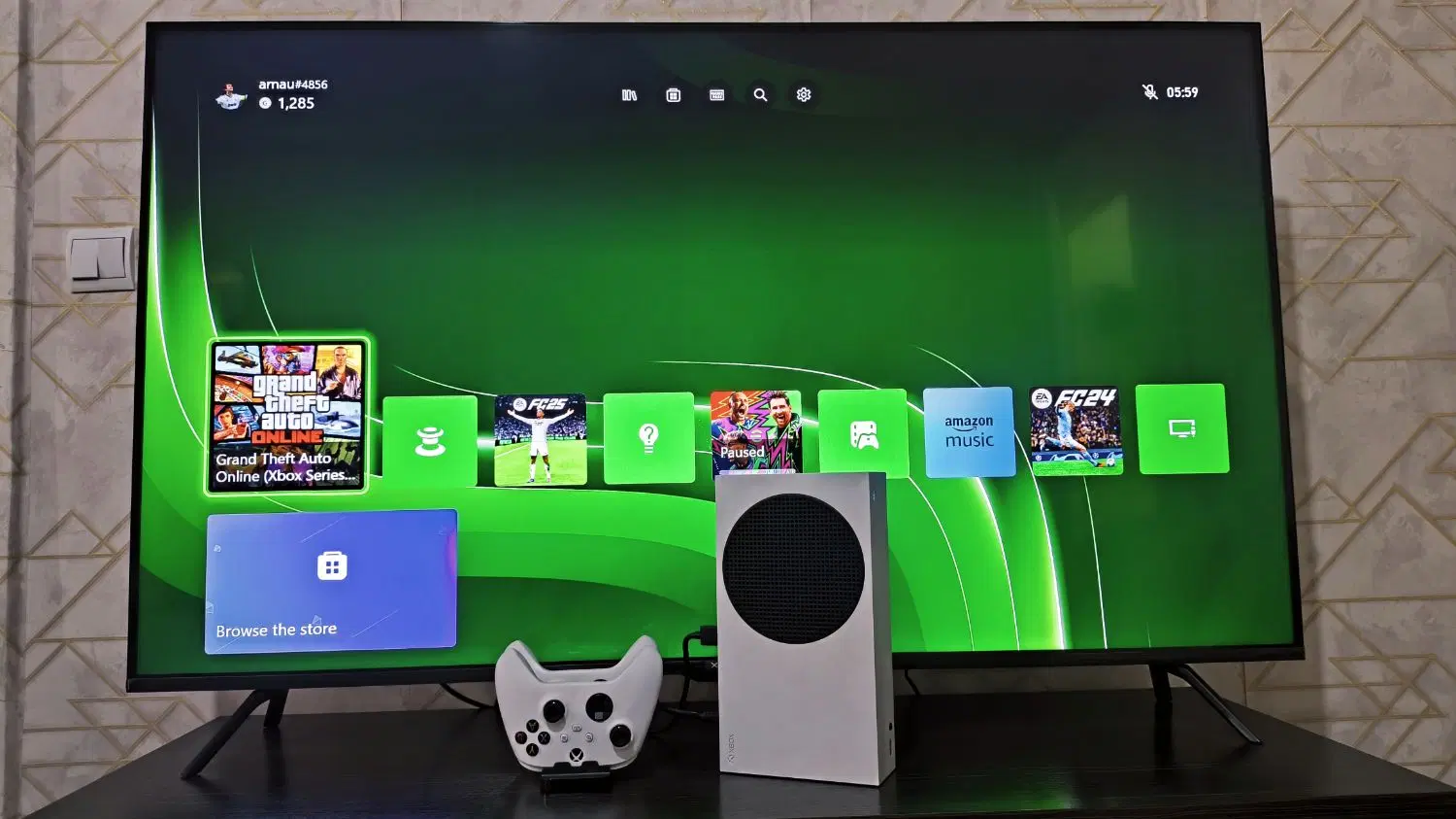 Xbox Series S 512 GB|کنسول، بازی ویدئویی و آنلاین|پرند, فاز ۶|دیوار