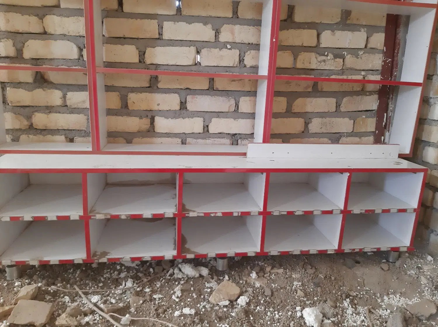 دکور mdf|کتابخانه، شلف، قفسههای دیواری|کاشان, فاز ۱ ناجی آباد|دیوار
