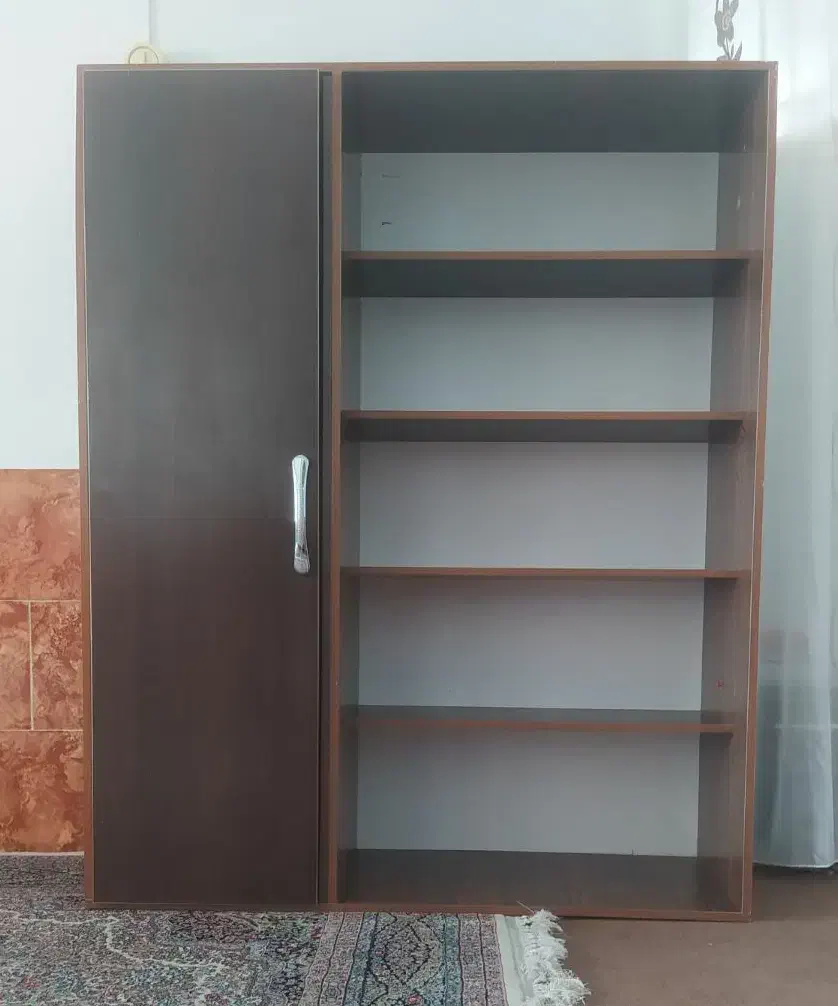 کتابخانه|کتابخانه، شلف، قفسههای دیواری|رفسنجان, |دیوار