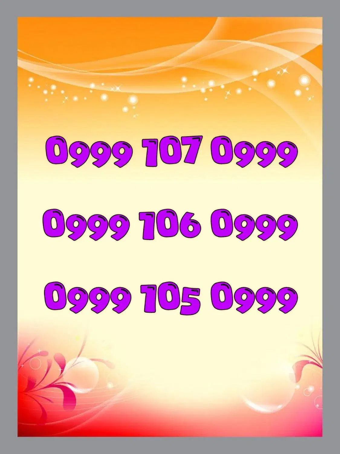 0999-105-0999|سیم‌کارت|تهران, جردن|دیوار