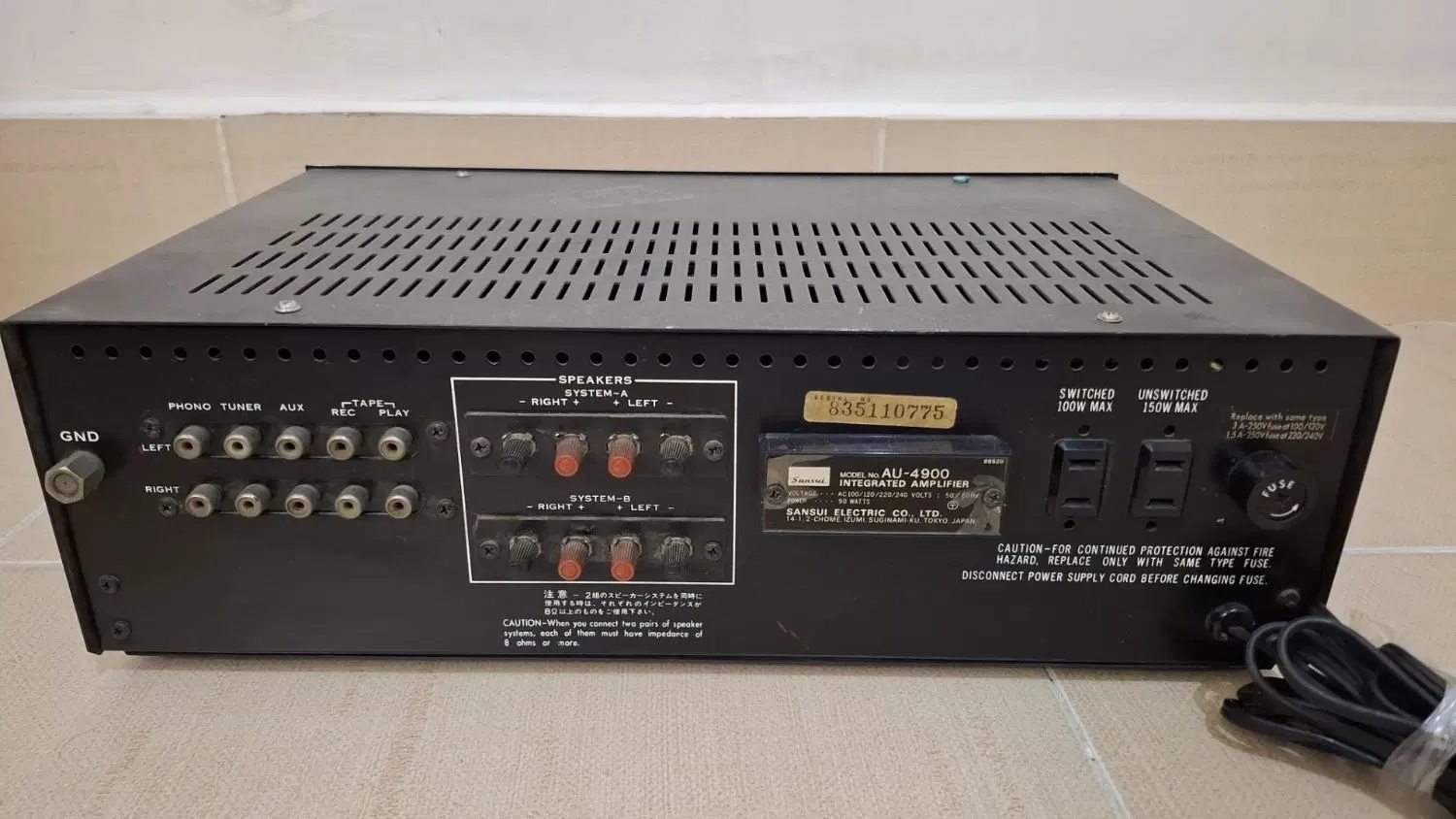 sansui au-4900|سیستم صوتی خانگی|چهاردانگه (تهران), |دیوار