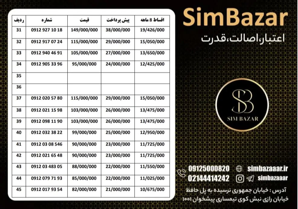 0912.917.92.68|سیم‌کارت|اردبیل, |دیوار