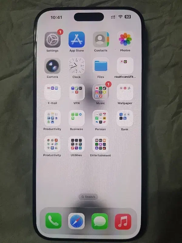 Apple 16 pro max 256 black ZAA|موبایل|شاهین‌شهر, نظامی|دیوار