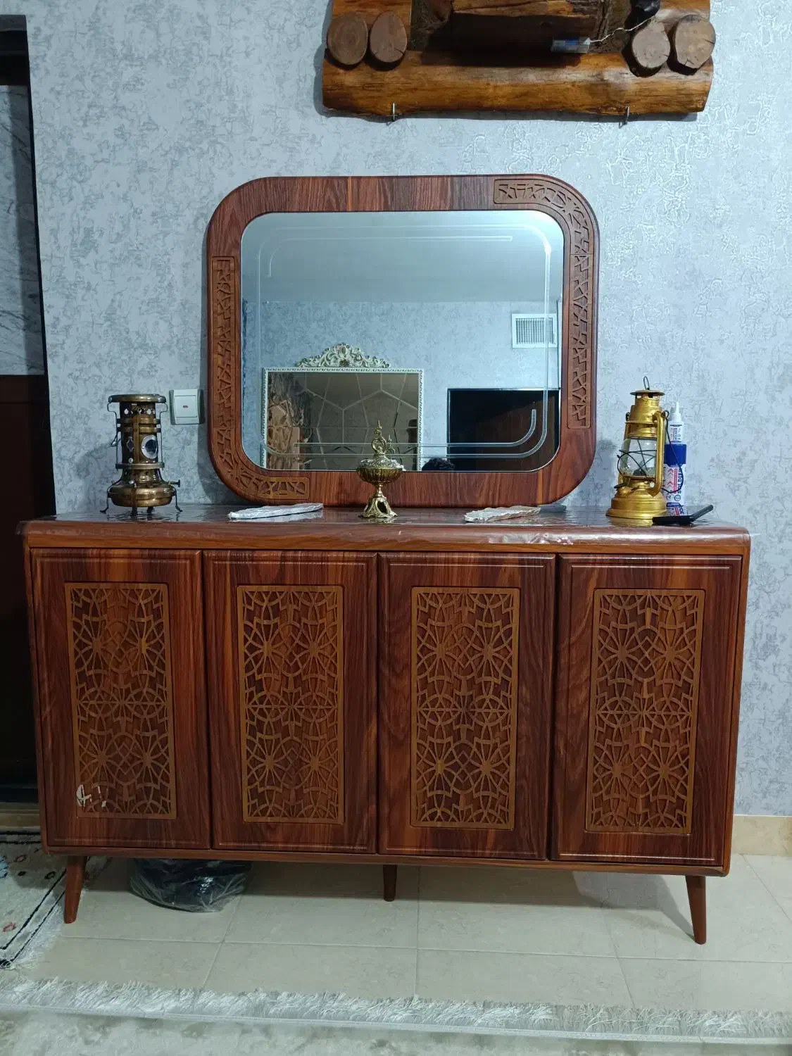 کنسول آینه با جاکفشی ست|بوفه، ویترین، کنسول|باغستان, |دیوار