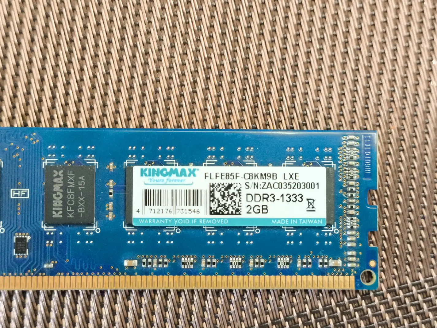 رم ddr3-kingmax-2g|قطعات و لوازم جانبی رایانه|شیراز, شهرک بهار|دیوار
